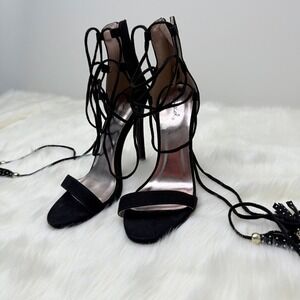 Qupid | Lace Up Ankle Tie-Up Stiletto‎ Heels